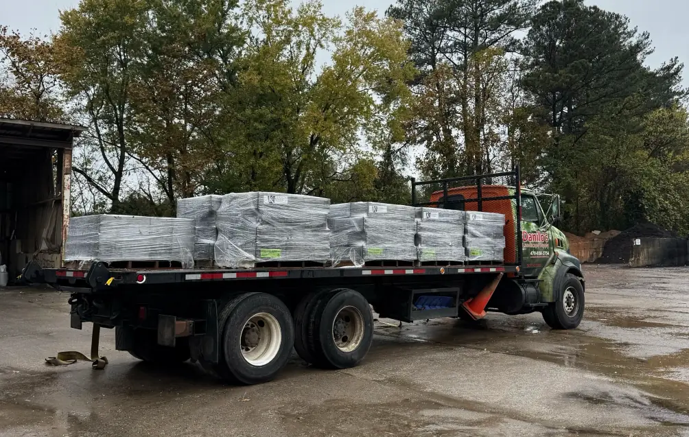 Dump delivery at Danilo's Landscape Supply, Marietta